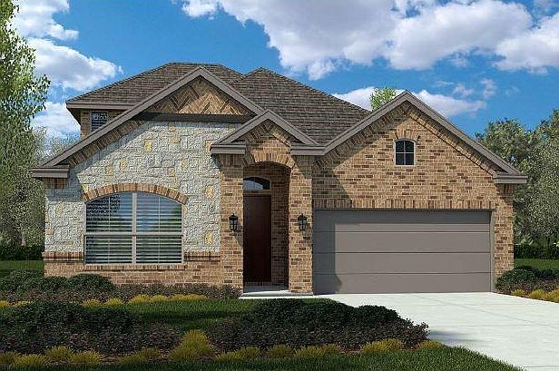 D.R. Horton's Aspen Floorplan Elevation A. All photos shown here may not depict the specified home & features included are for illustration purposes only