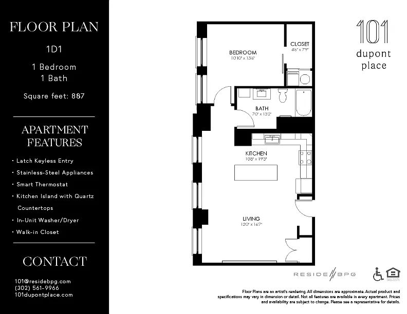 Floor plan 1D1