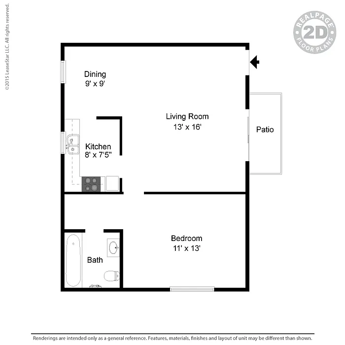 Floor plan CHERBOURG 1C