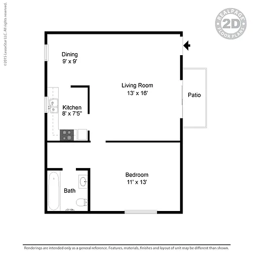 Floor plan CHERBOURG 1C