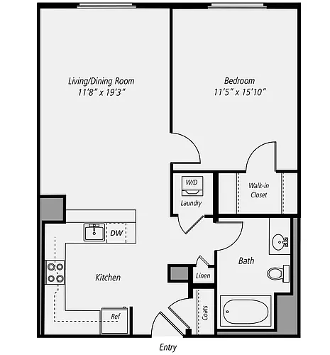 Floor plan A1-B01