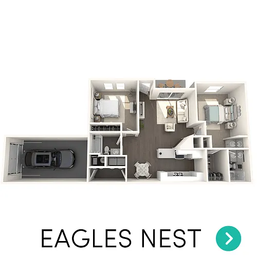 Floor plan 2 Bed 2 Bath