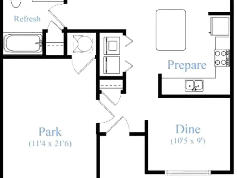 Charming and connected, The Cabot offers a stylish one-bedroom layout with private garage access, an exclusive patio, and easy curbside living. Charming and connected, The Cabot offers a stylish one-bedroom layout with private garage access, an exclusive 