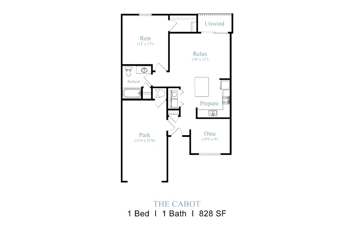 Floor plan The Cabot