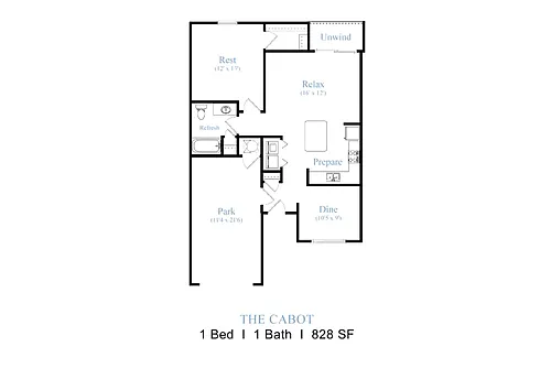 Floor plan The Cabot