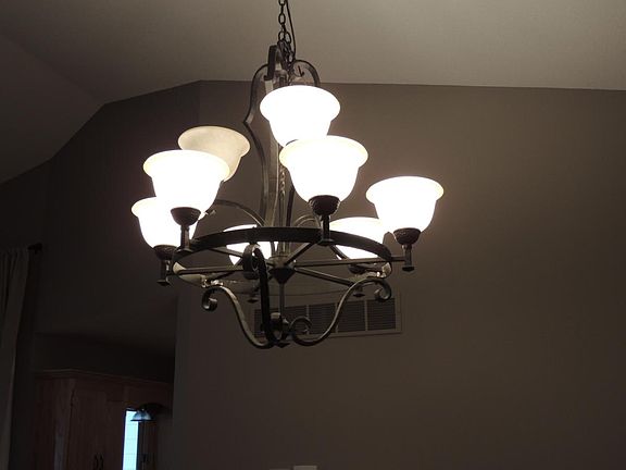 Light Fixture Over Dining Area