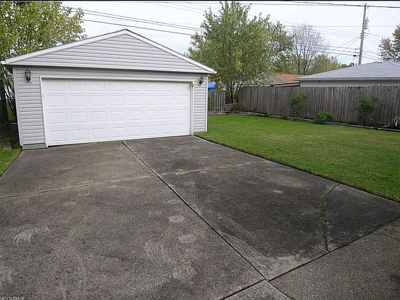 Backyard two car garage