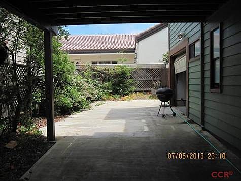Driveway carport.