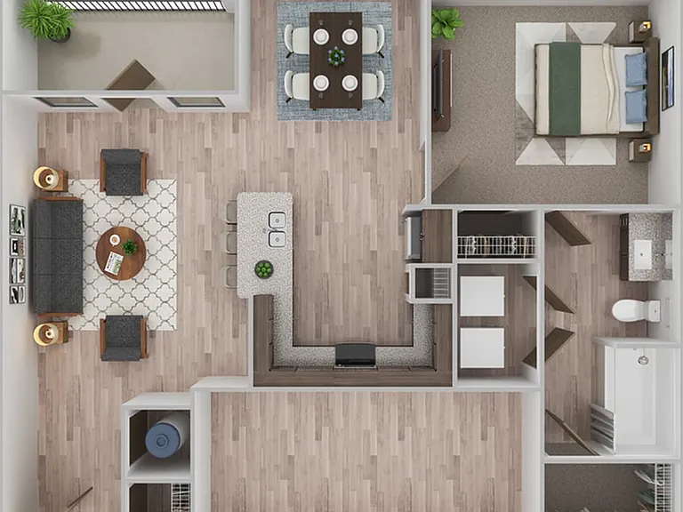 1 Bedroom | 1 Bath | 828 SF 1 Bedroom | 1 Bath | 828 SF
