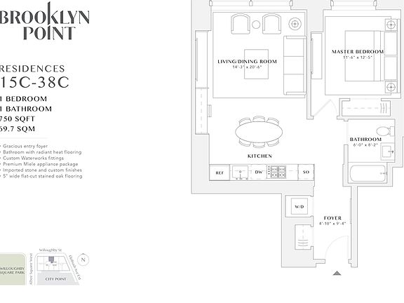 2nd image of 1 City Poin APT 15C