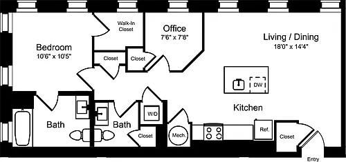 Floor plan D1B