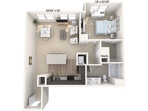 Floor plan A7-830sq-Black