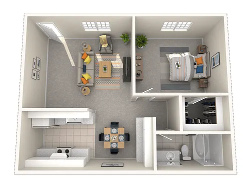 Floor plan One Bedroom