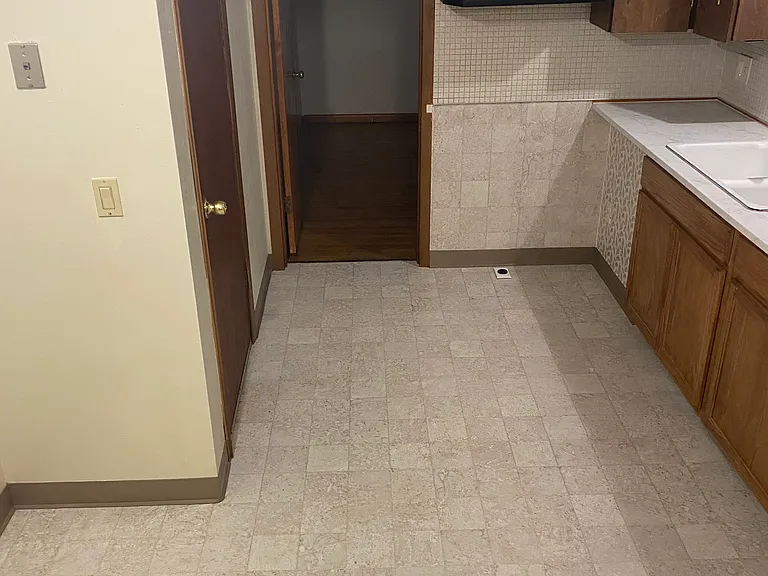 Kitchen - New Floor ,Freshly Painted & Updated Plumbing