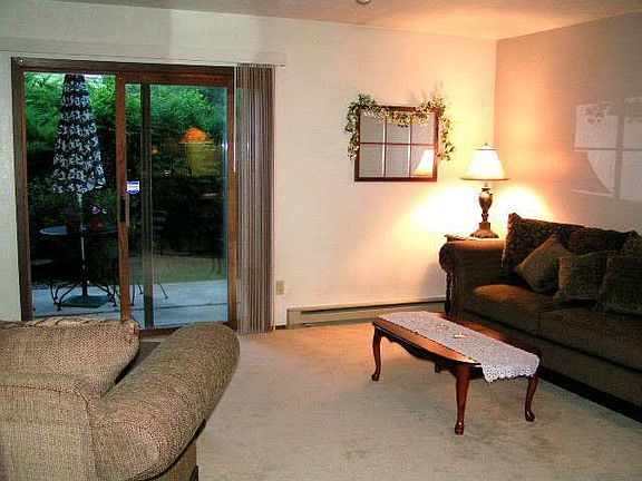 Adjacent living room off private patio