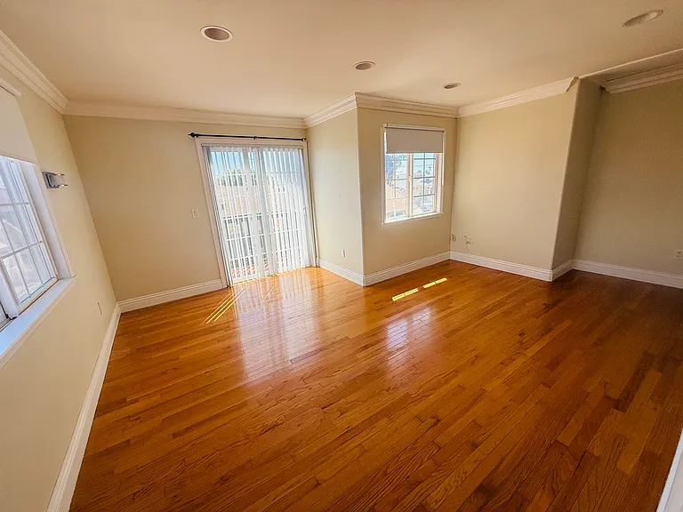 private balcony outside of sliding door