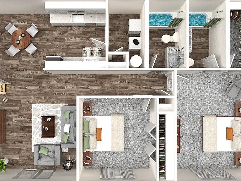 Two Bedroom Two Bathroom Two Bedroom Two Bathroom