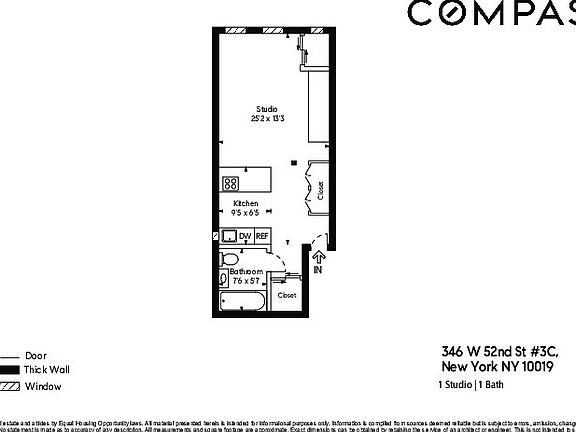2nd image of 346 W 52nd St APT 3C