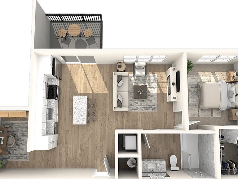 One Bedroom, One Bathroom + Den One Bedroom, One Bathroom + Den
