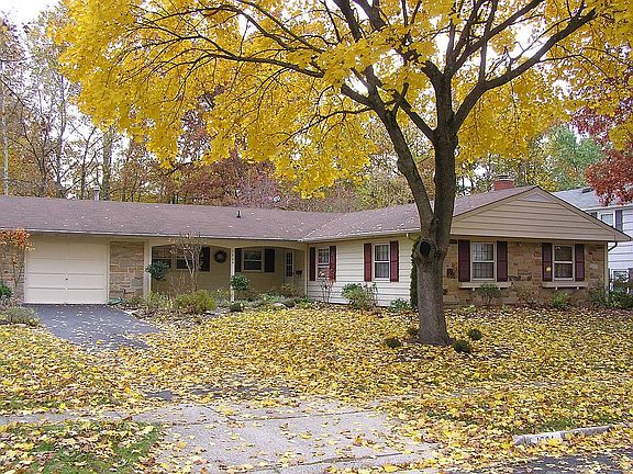Fall front yard view