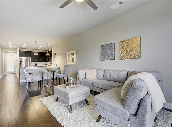 Open floor plan allows the cook to be a part of the action.