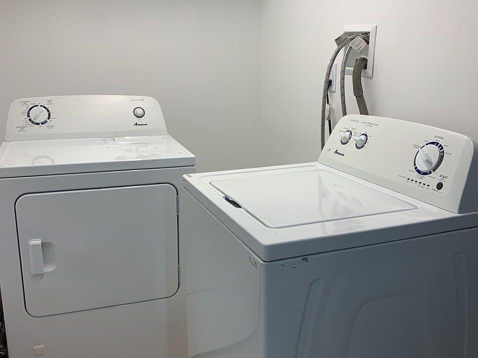 Free laundry in building.