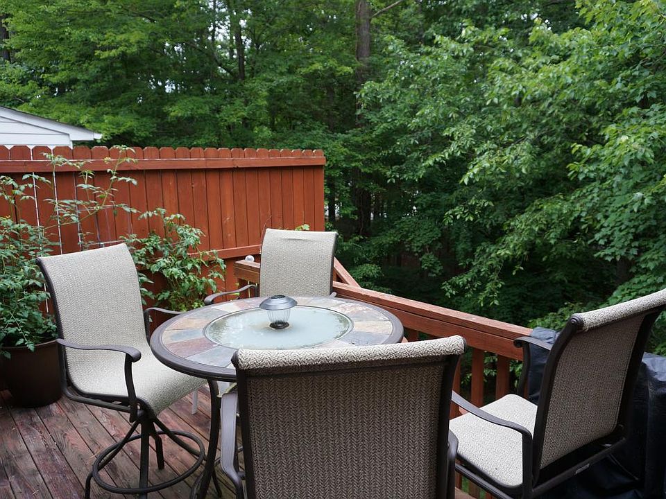 elevated back porch