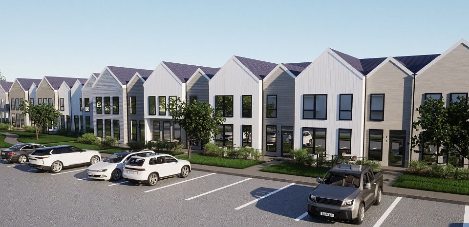 Rendering of the exteriors of our new townhomes