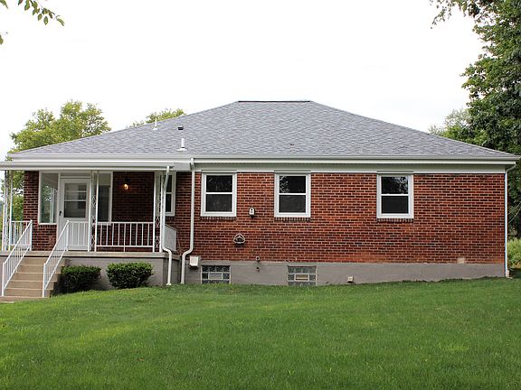 Rear view with covered porch