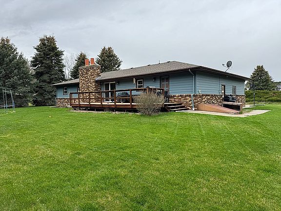 Large deck back of the house