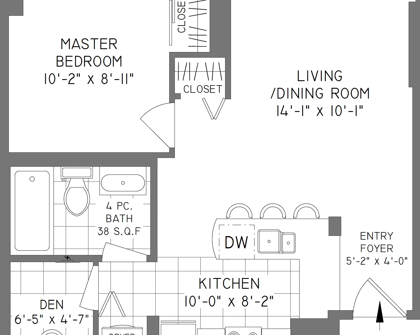 1 bed, 560 sqft, $2,400 — Photo 1