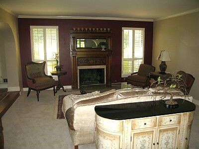 Living Room with Gas Log Fireplace