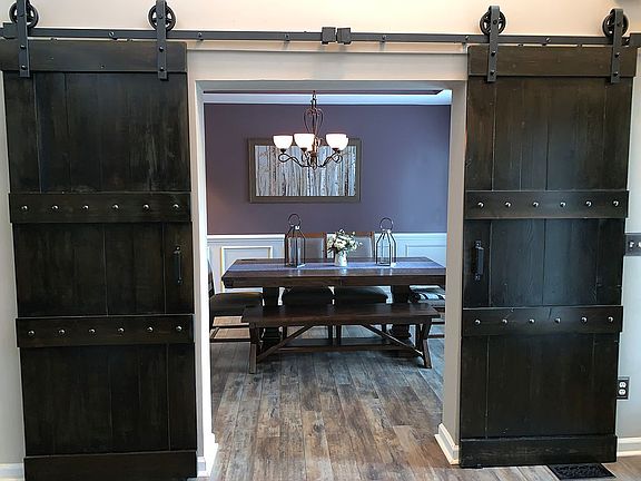 Dining Room and barn doors 
