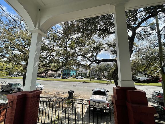 View of South Carrollton Avenue from the front porch.