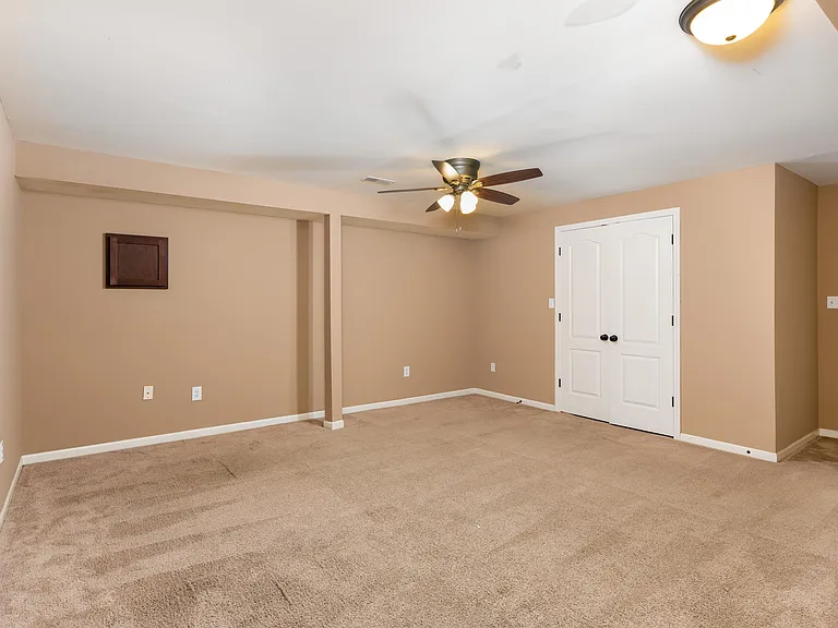 Finished Living Area in Basement