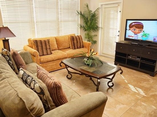 Living Area with Flat Screen TV