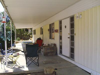 Large covered porch
