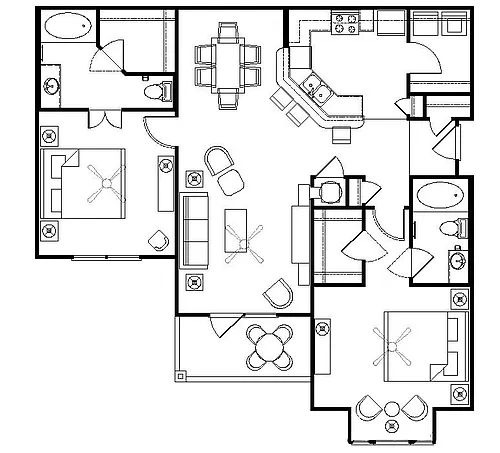 Floor plan Warm & Attractive
