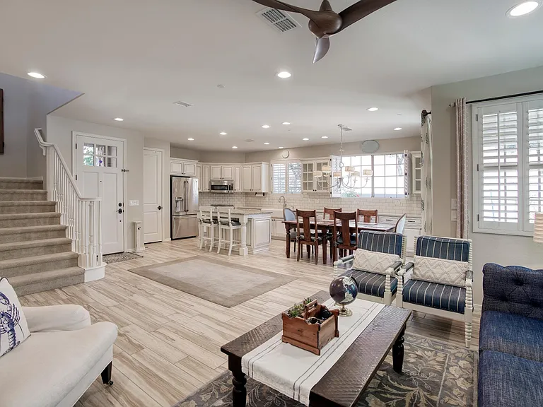 Kitchen and living room