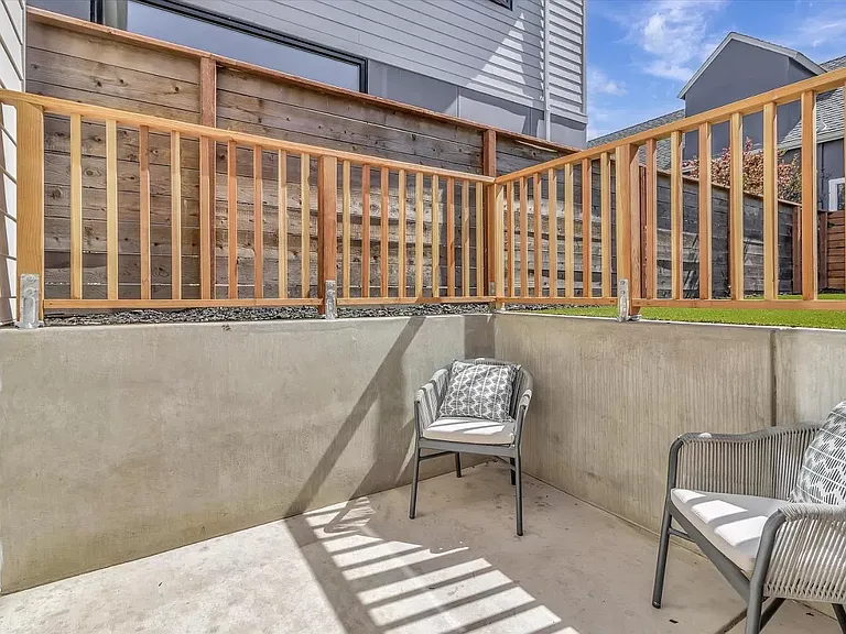 Private patio.