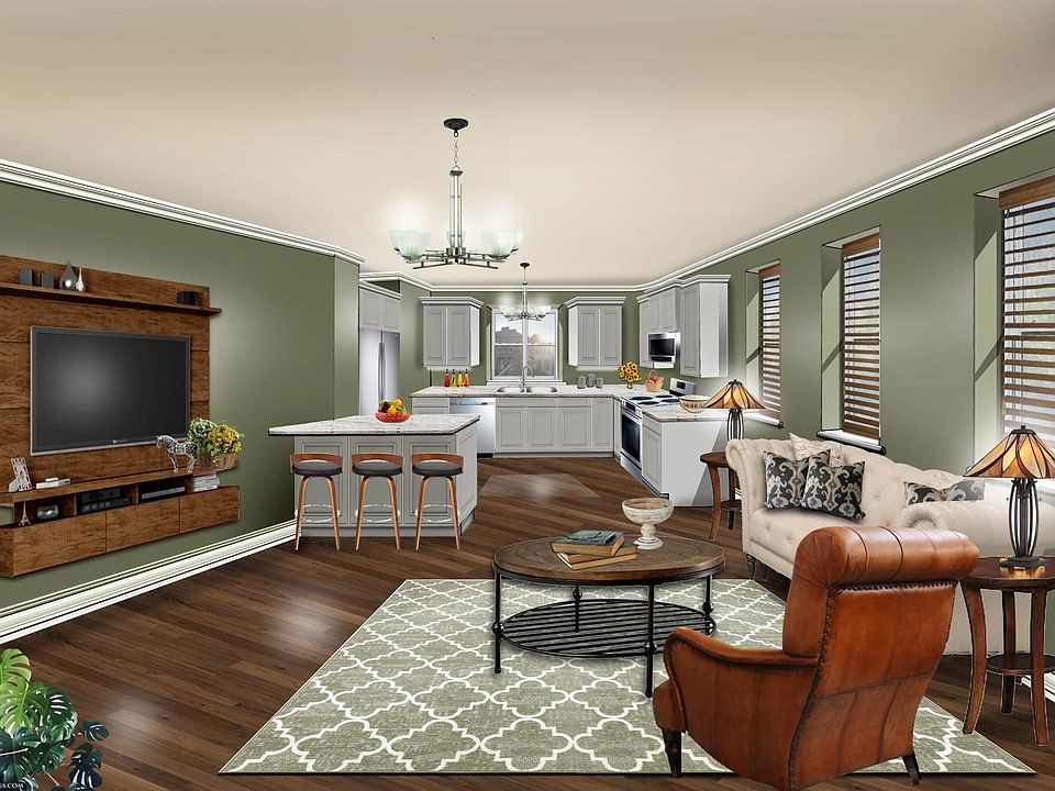 Rendering of living space