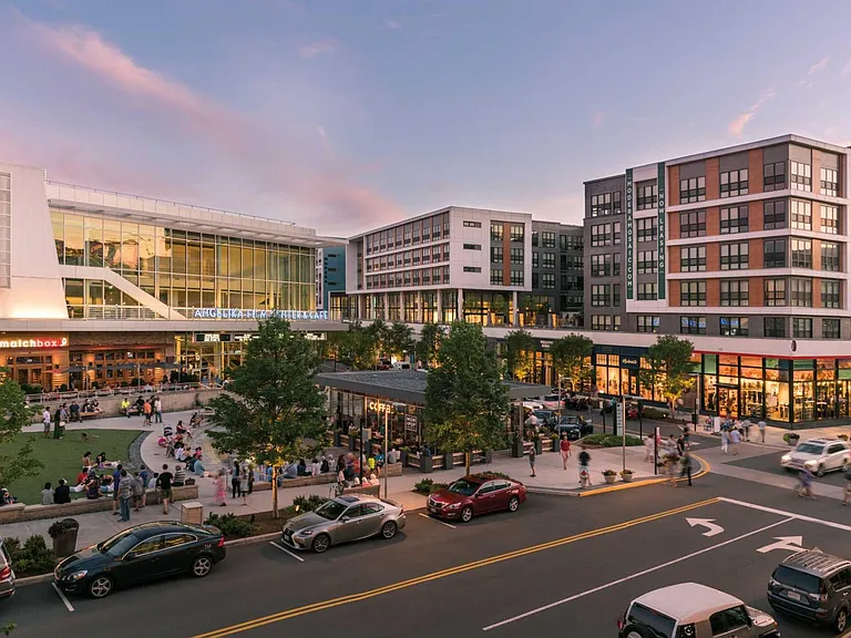 Mosaic District Entertainment Hub for Shopping, Restaurants, Relaxing, and Family Entertainments.
