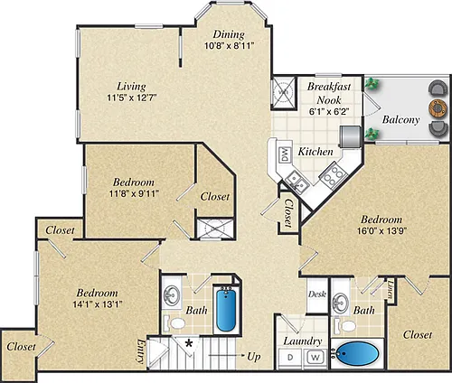Floor plan C1U