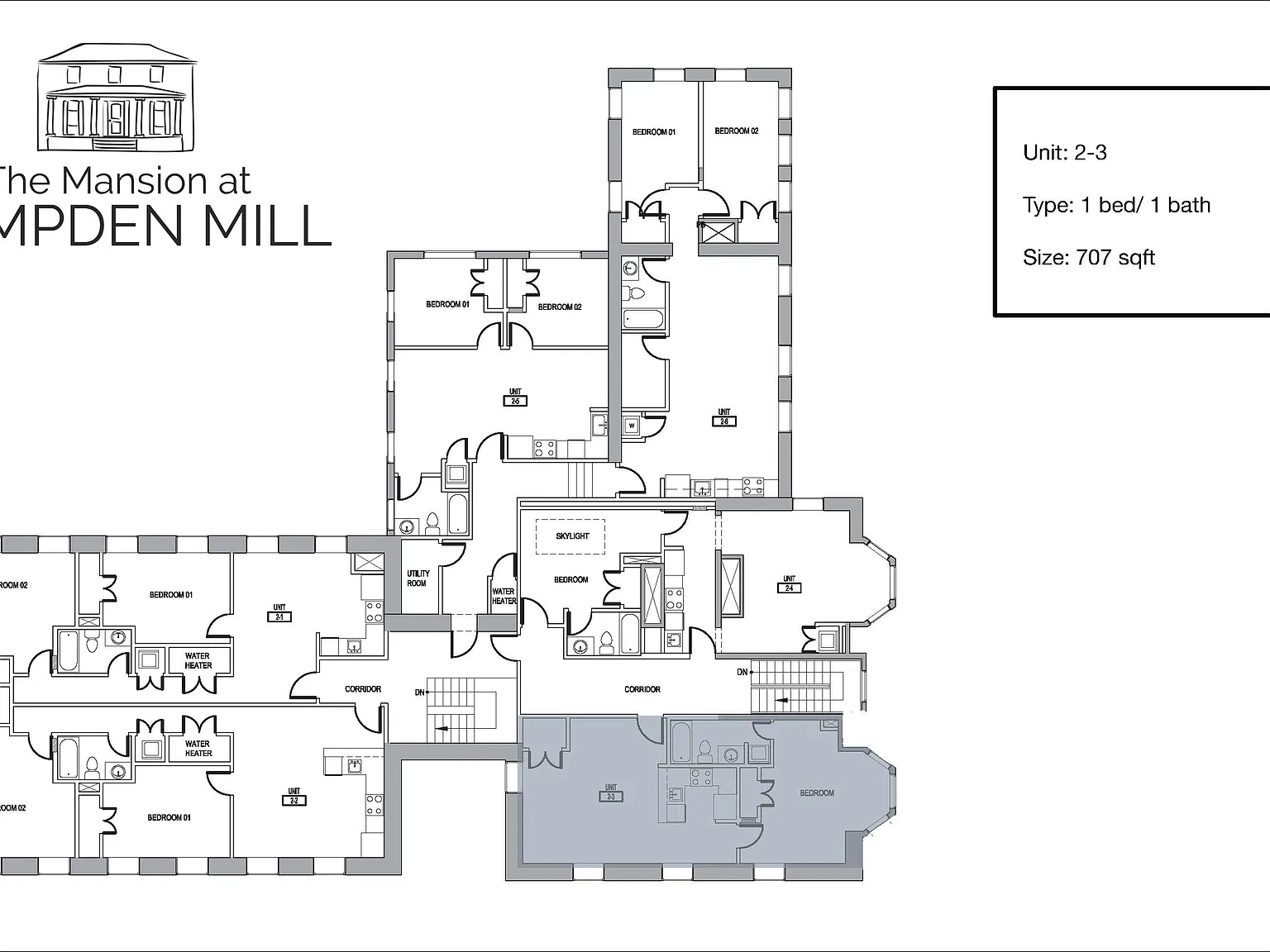 1 bed, 707 sqft, $1,700 — Photo 3