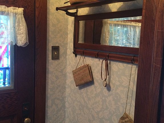 Original coat rack & mirror