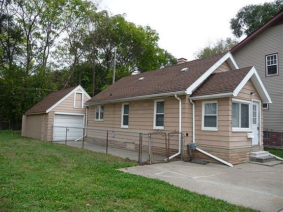 side of house and garage