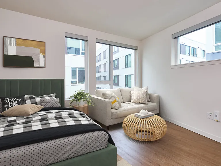 Bedroom with Hard Surface Flooring