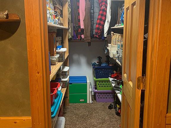 Downstairs storage closet 