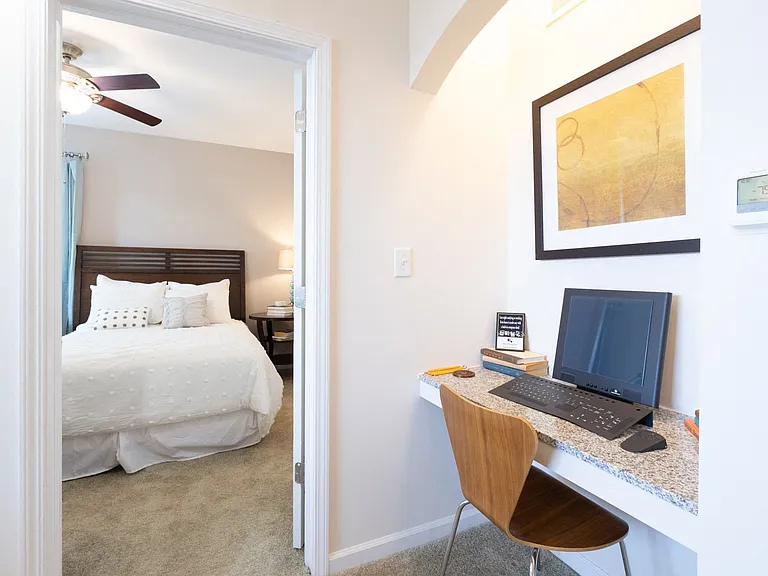 Mirbeau Floor Plan Built-In Computer Nook at Westhaven Luxury Apartments