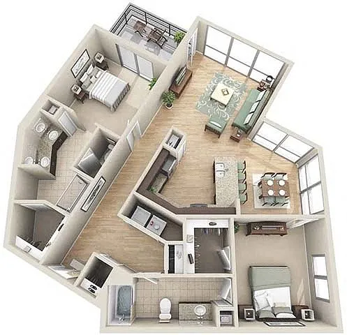 Floor plan B3